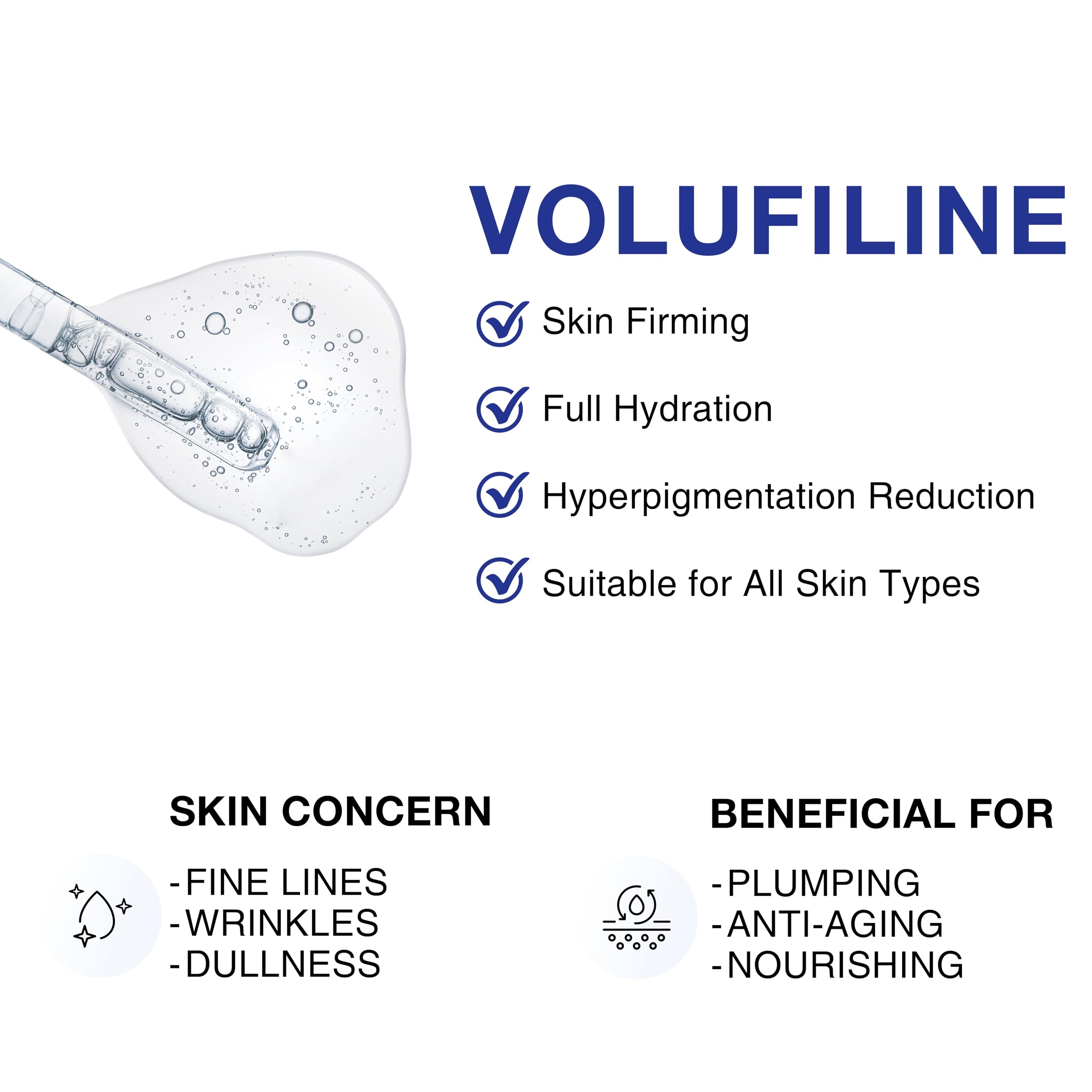 CELDYQUE Volufiline face tightening view highlights jawline contour improvement.