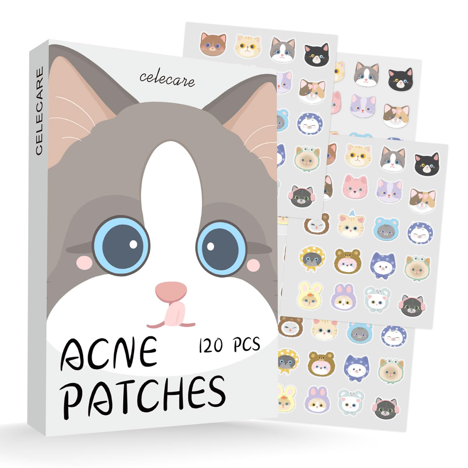 CELECARE cat patches come in assorted colors and shapes for discreet wear.