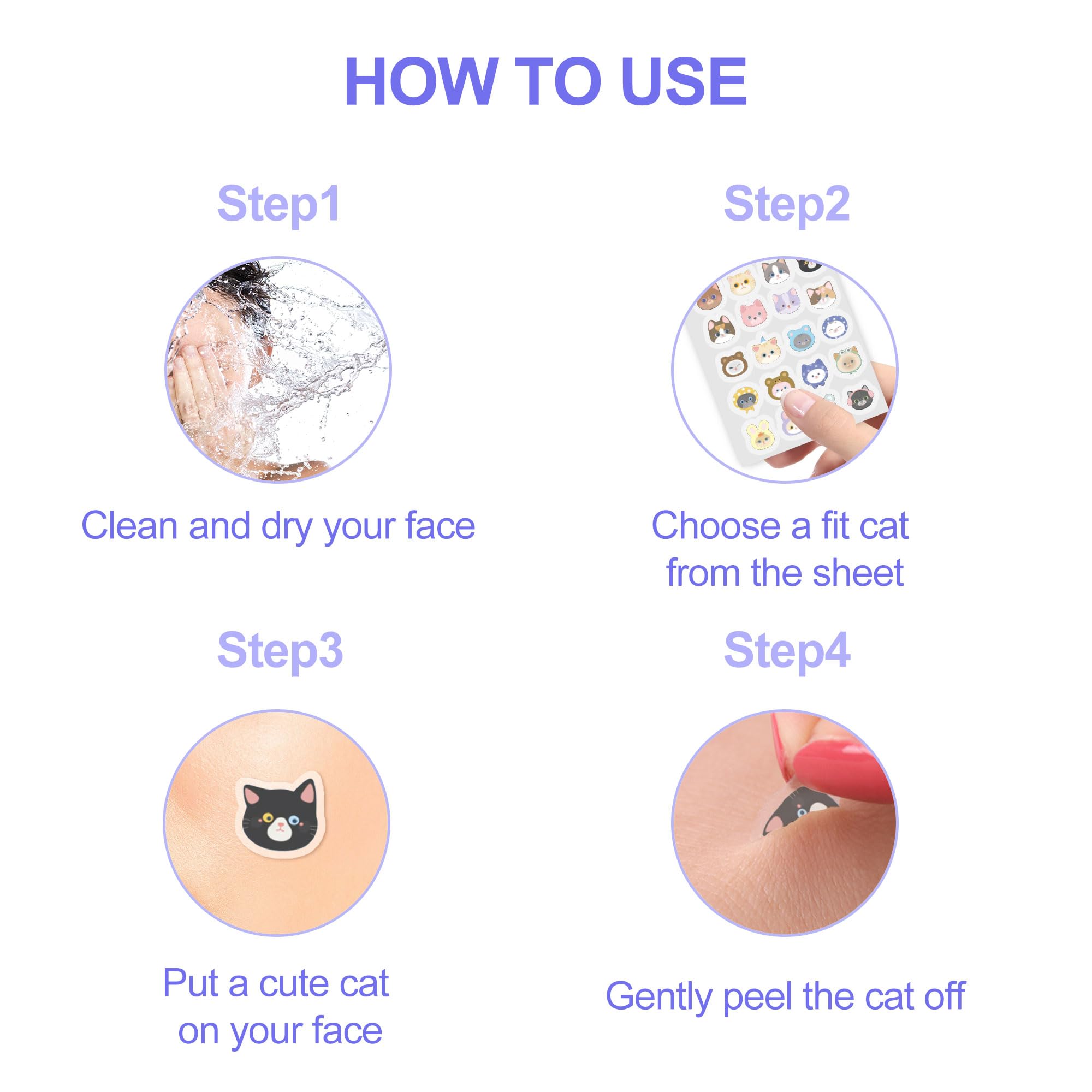 CELECARE hydrocolloid patches absorb fluid and protect blemishes.