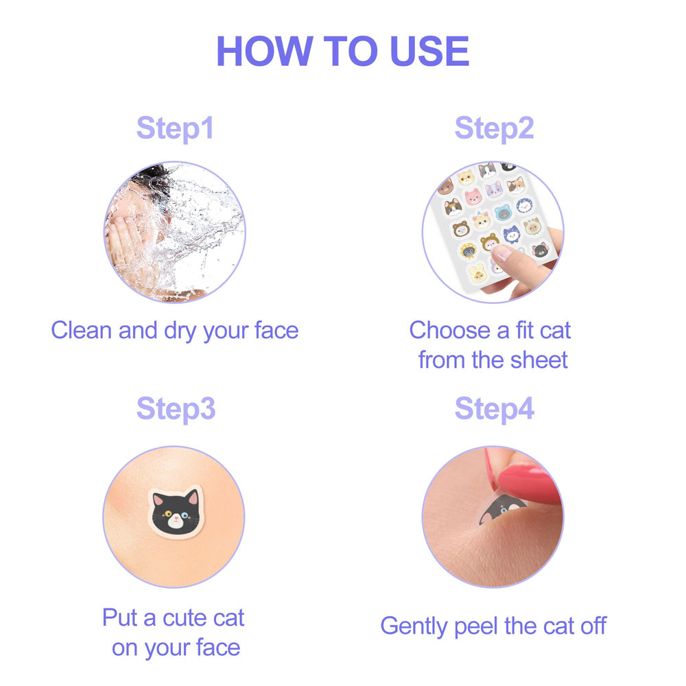 CELECARE hydrocolloid patches absorb fluid and protect blemishes.
