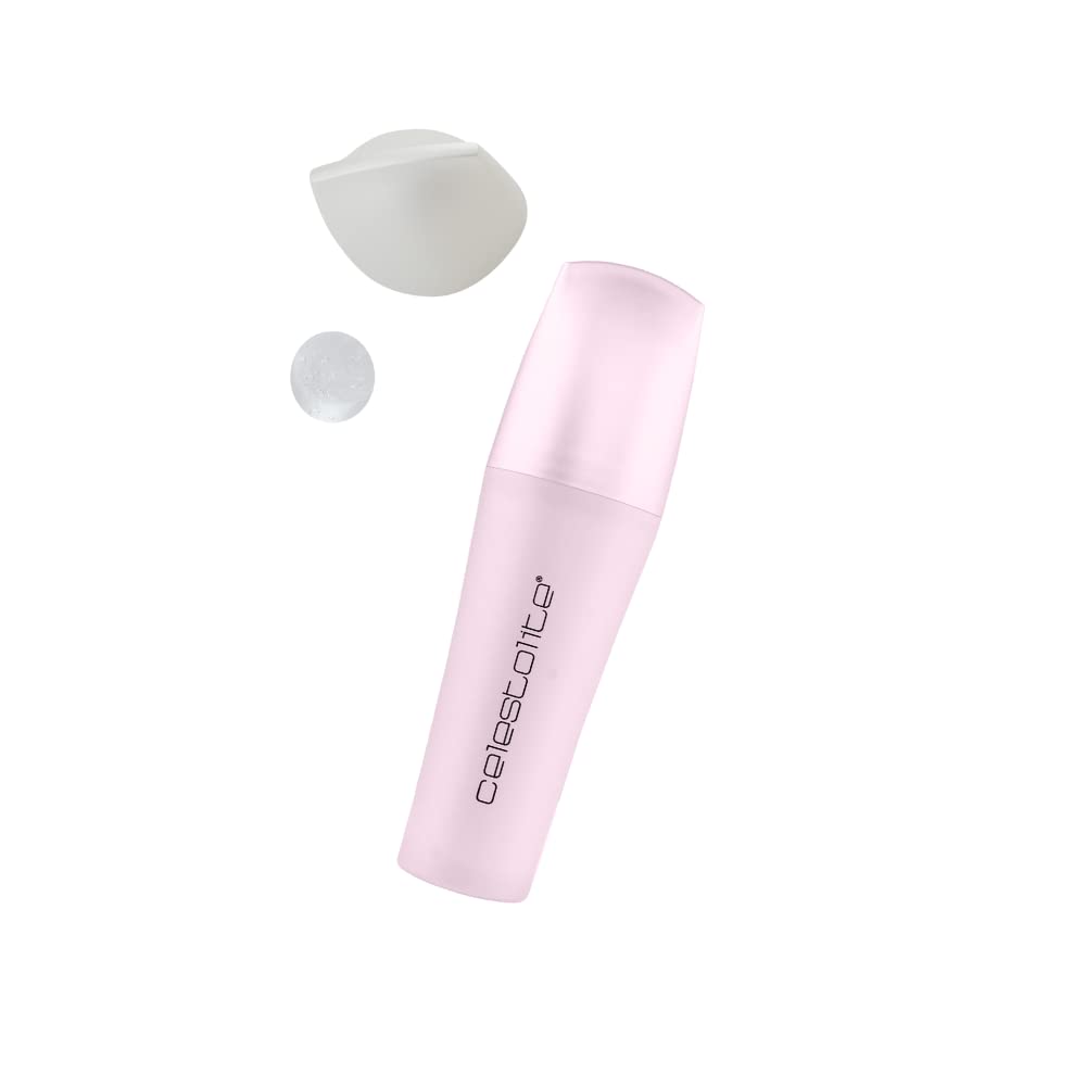 Celestolite Estrella serum pump dispensing a small amount for daily use.