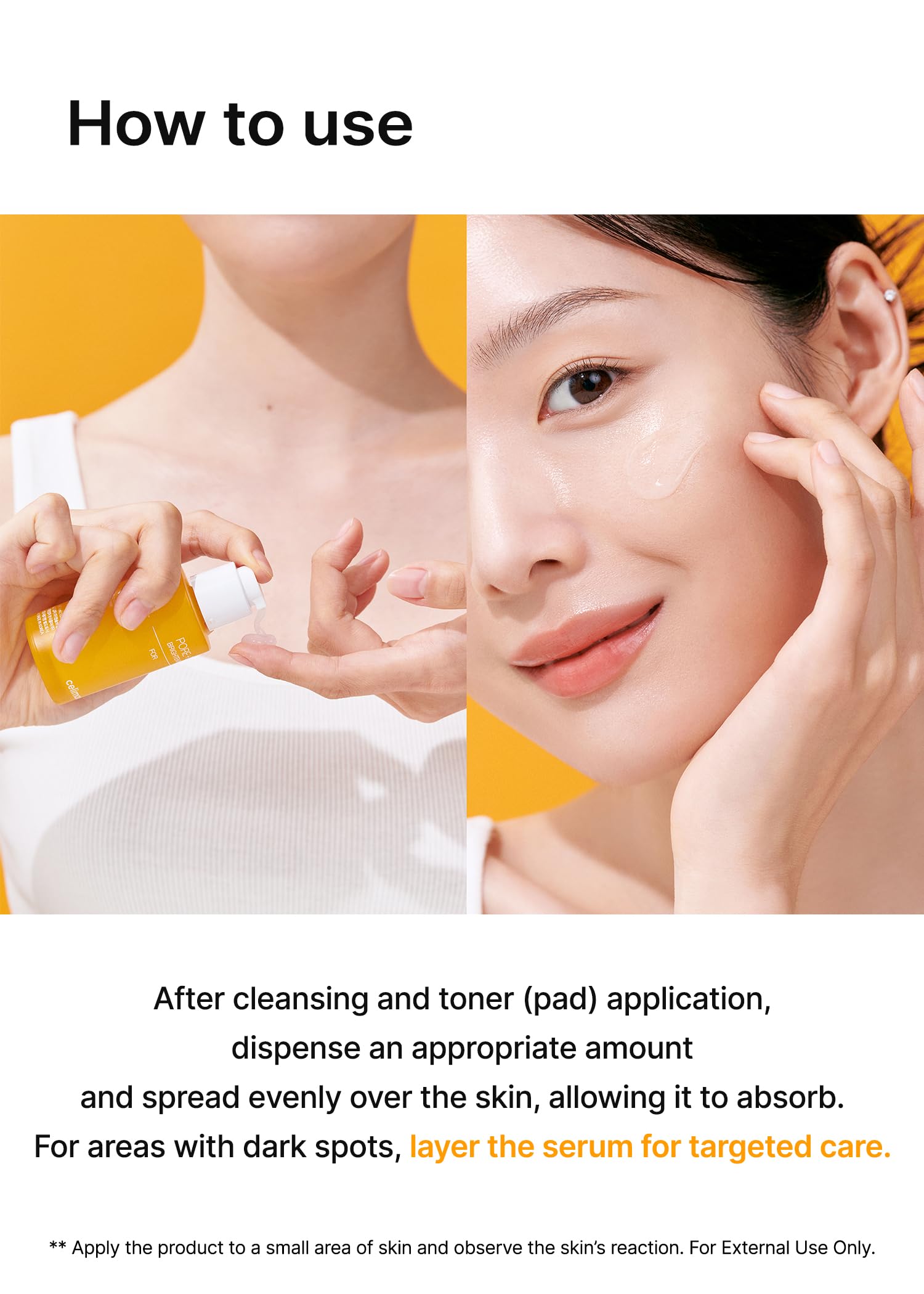 Celimax serum with houttuynia cordata and allantoin for soothing reactive skin