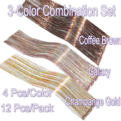 Celinabella 70-strand per clip to deliver fuller shine without gaps.