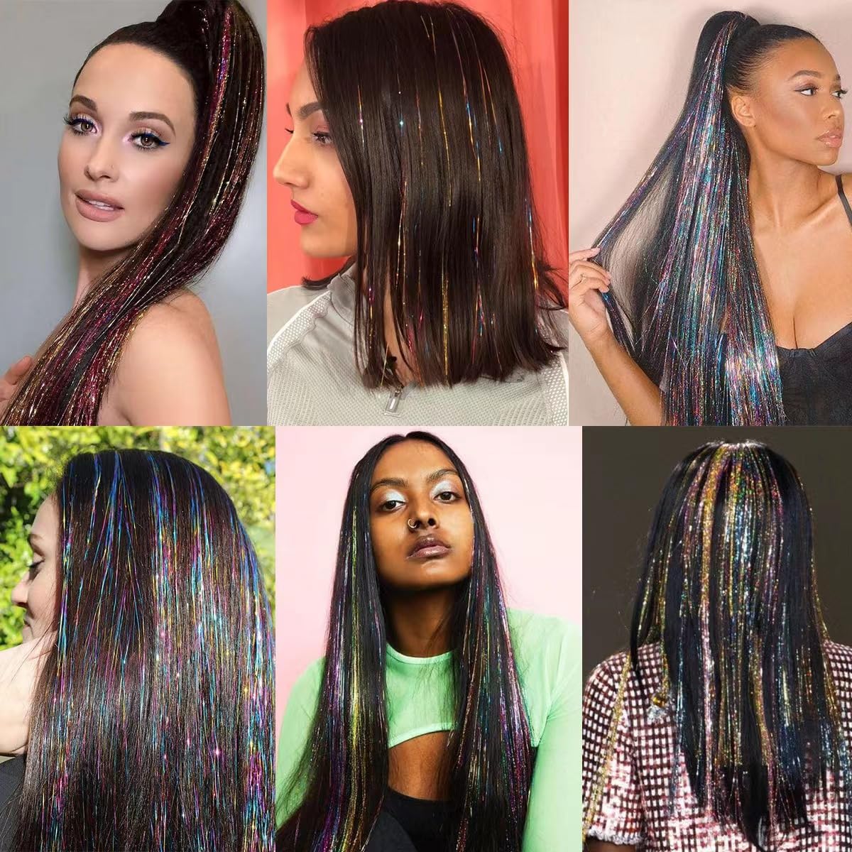 CelineBella hair tinsel after-wash shine maintains lasting luster