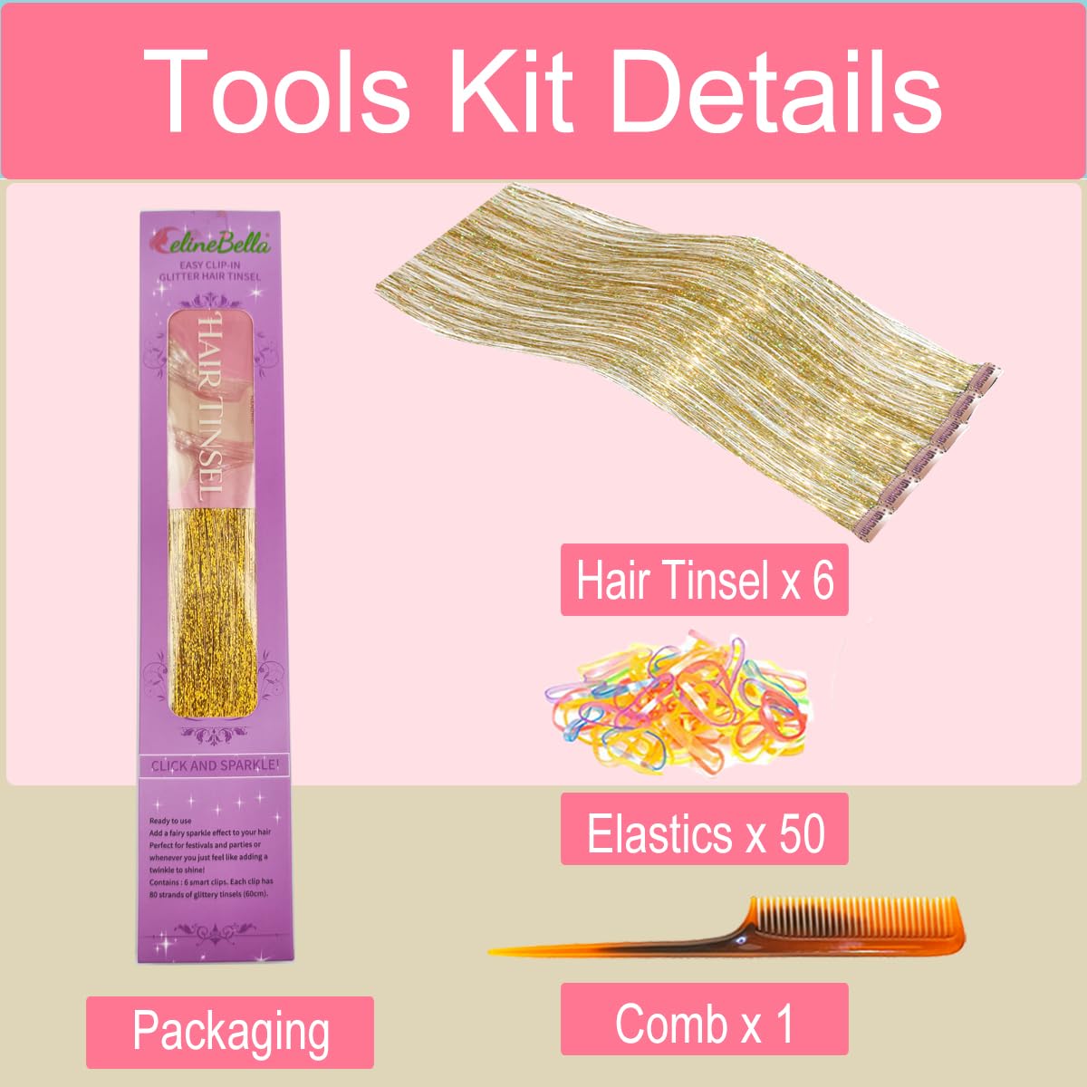 Heat-resistant up to 320°F for versatile styling with CelineBella.
