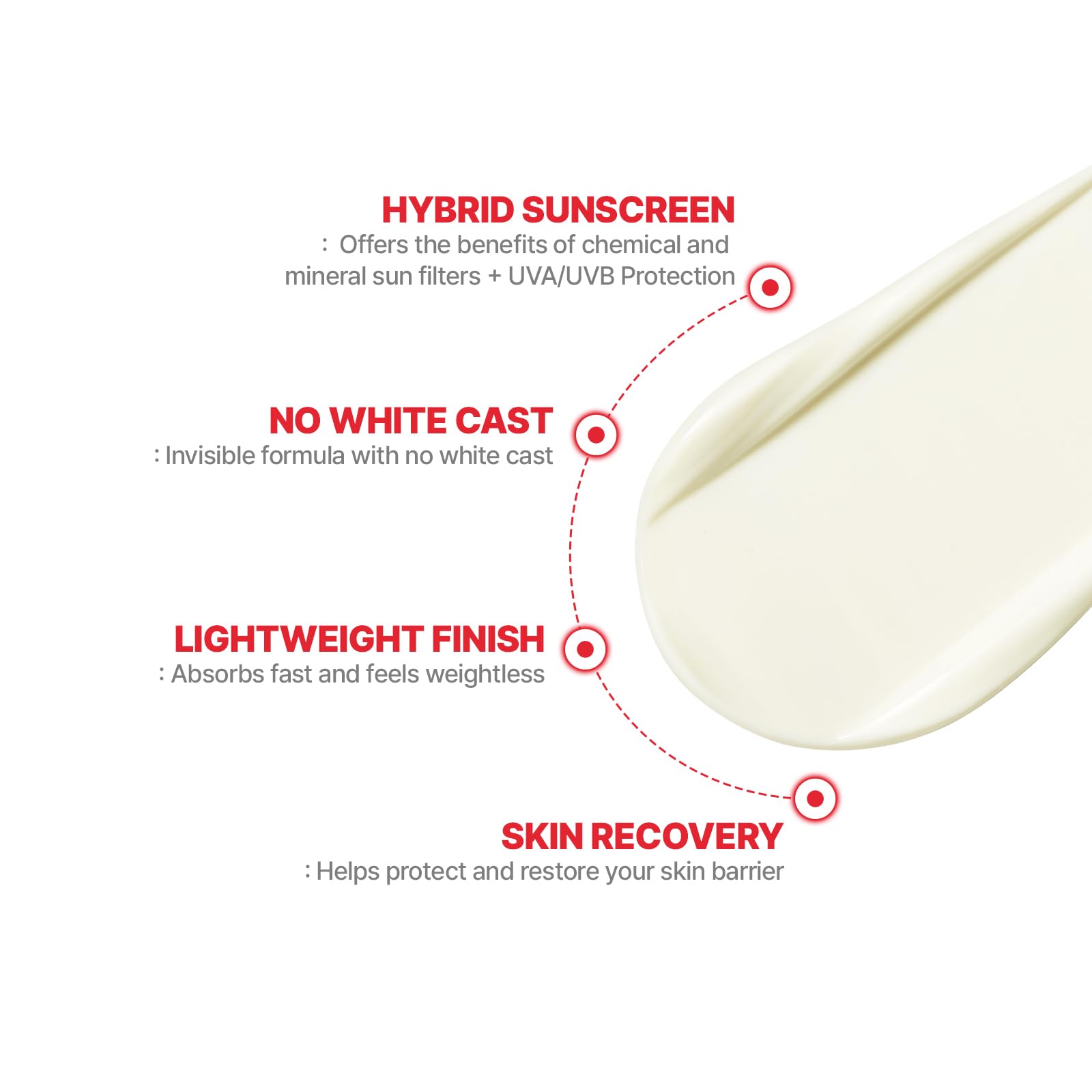 Cell Fusion C sunscreen sets to a soft matte finish under makeup.