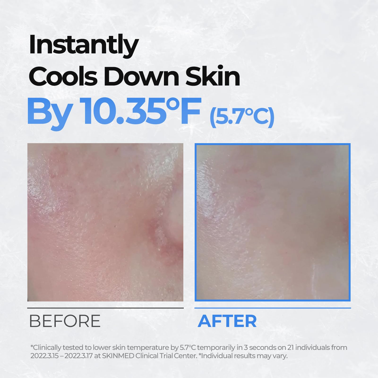 Cell Fusion C Post Alpha Cooling Pad used in morning routine for refreshing feel.