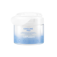 Cell Fusion C Post Alpha Cooling Pad packaging shown for convenient daily toning routine.