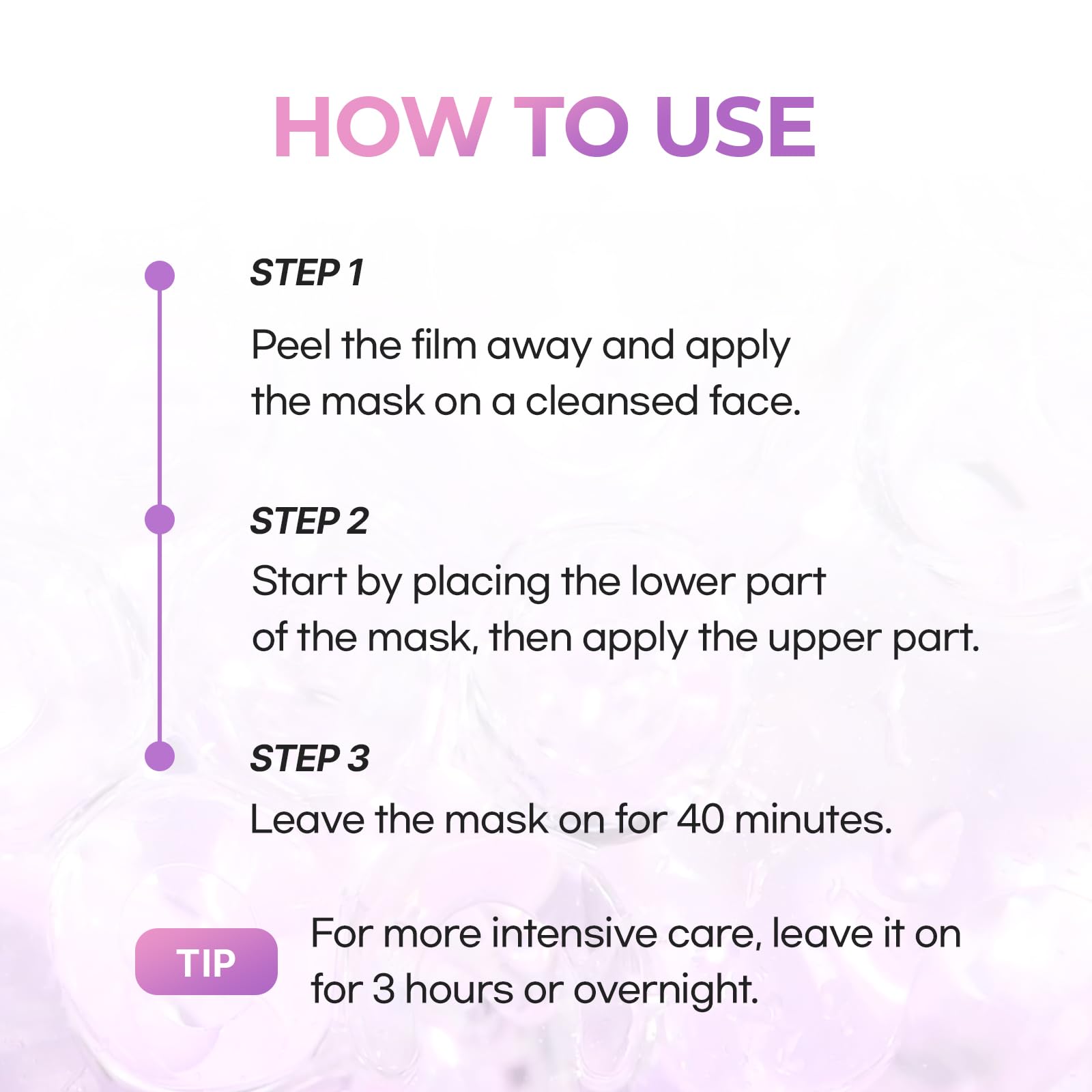 Cell Fusion C skin-plump mask for a refreshed complexion.