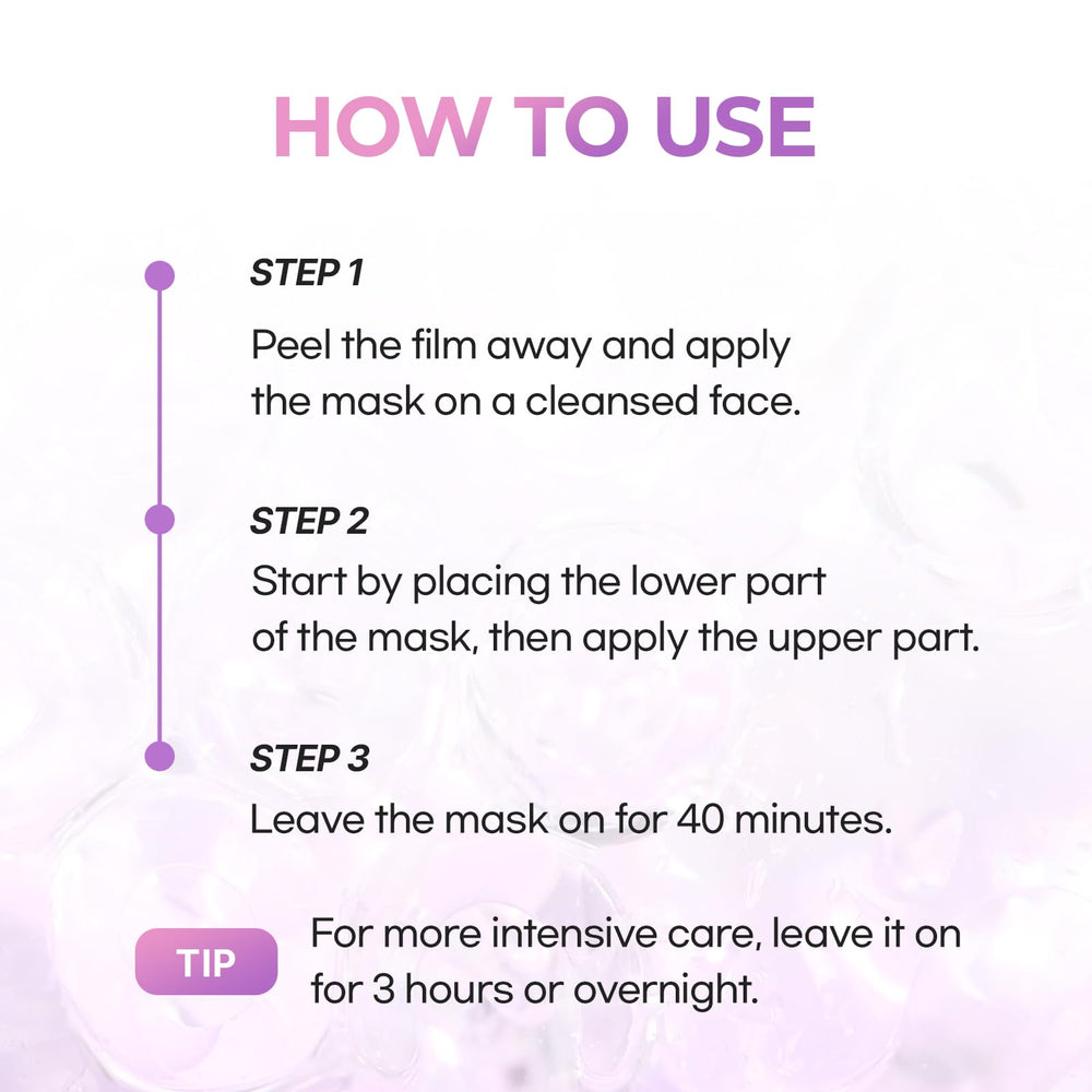 Cell Fusion C skin-plump mask for a refreshed complexion.