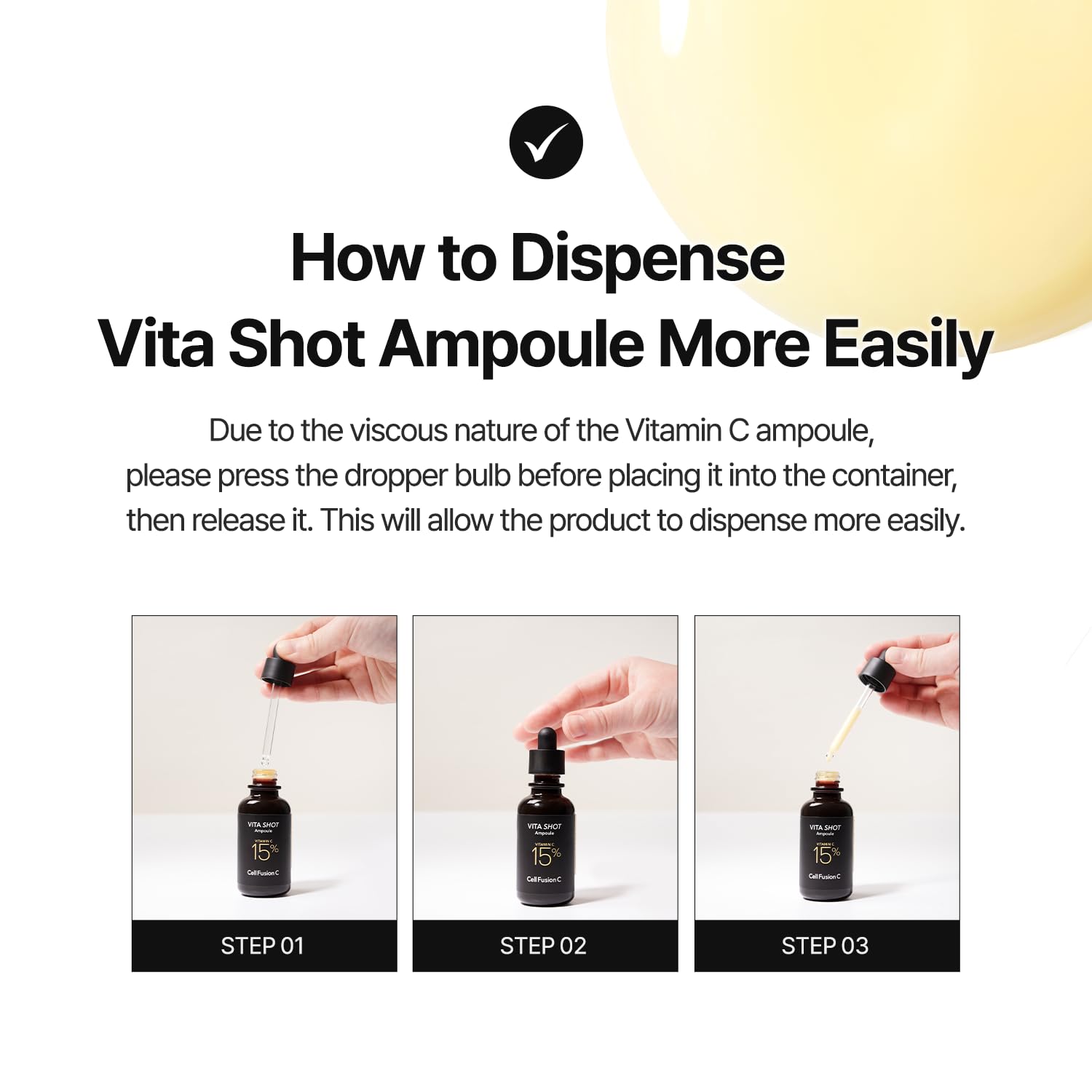 Cell Fusion C Vita Shot Ampoule packaging and accessories for routine