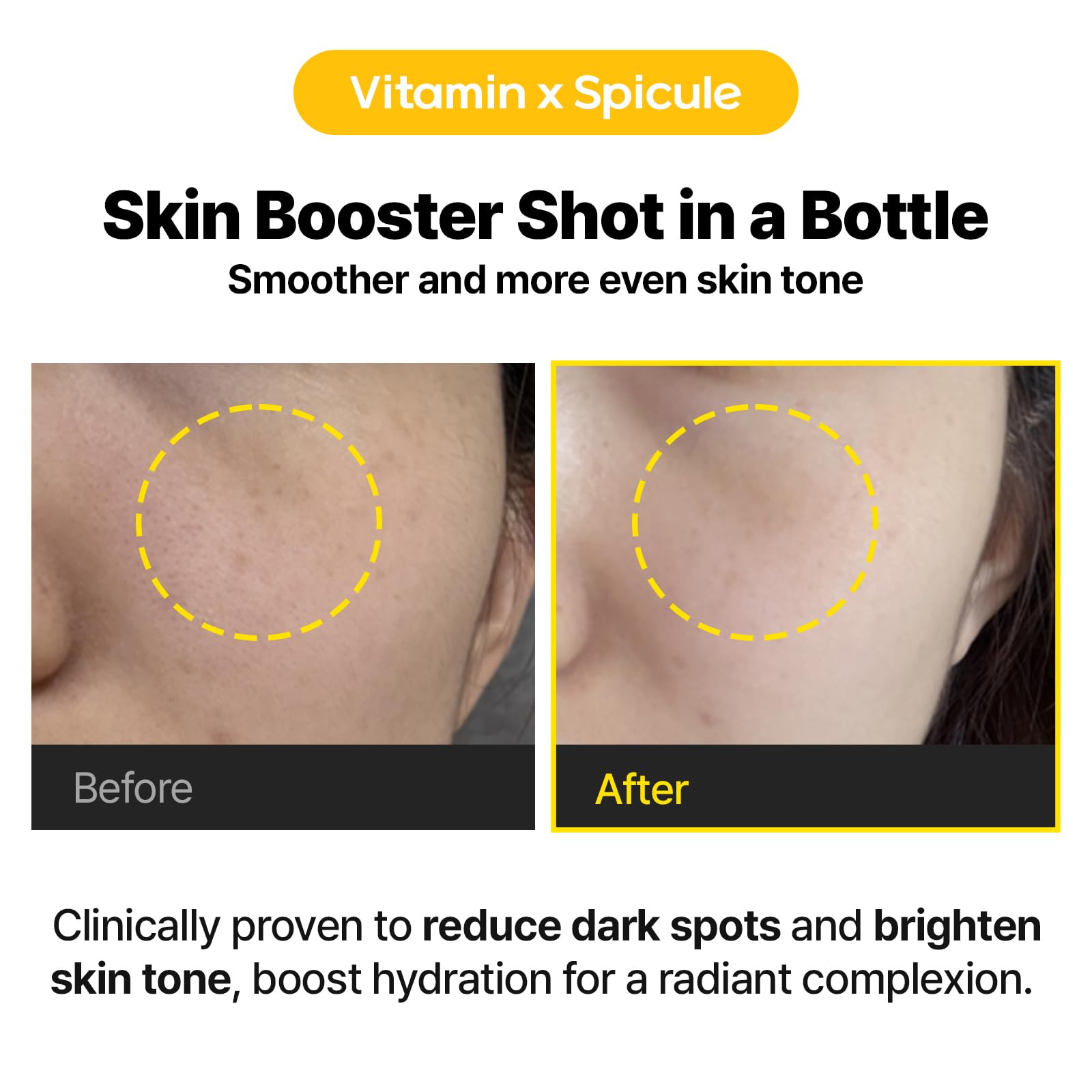 Texture on skin shows fast absorption of Vita Shot Ampoule