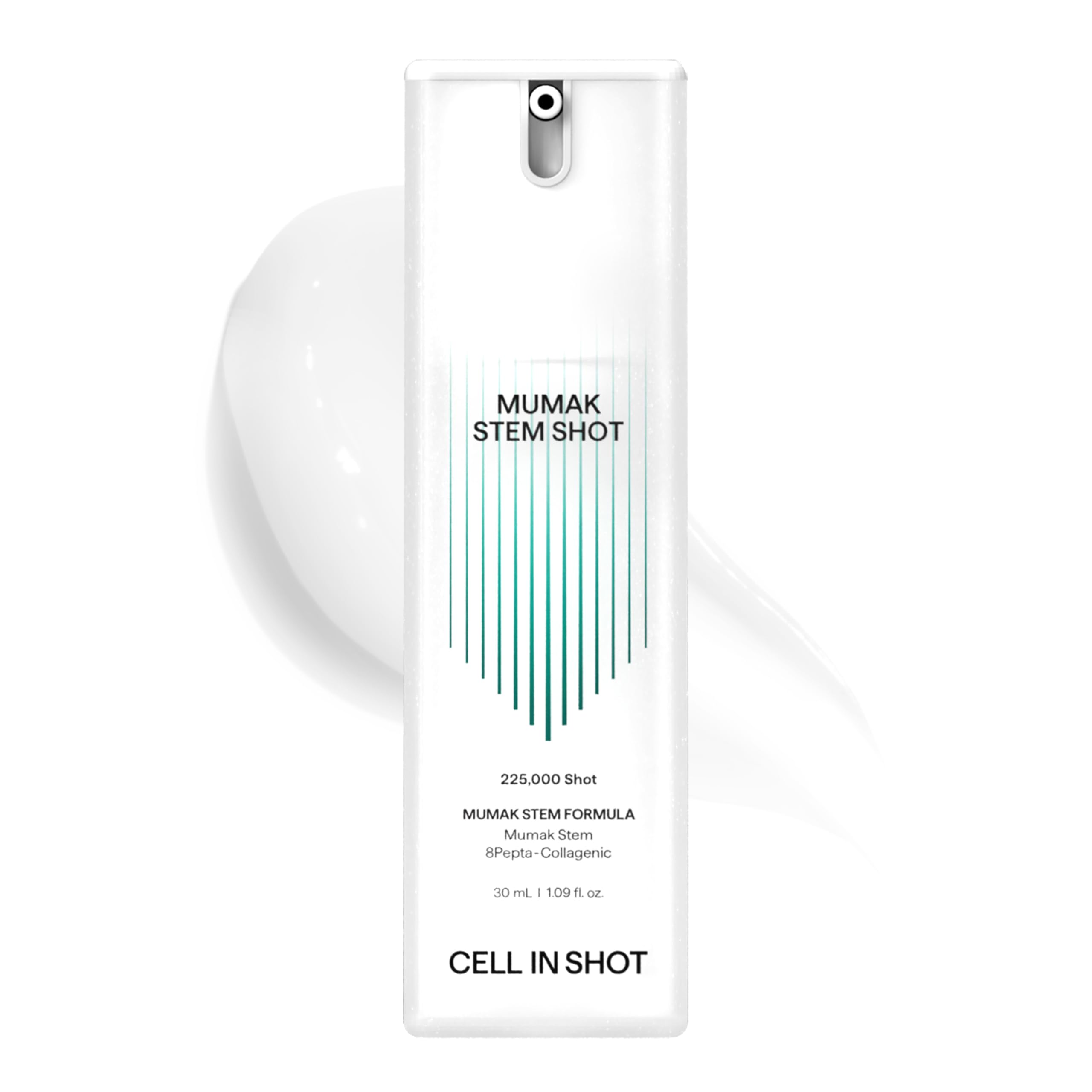 CELL IN SHOT Mumak serum bottle with pump for easy application and quick absorption