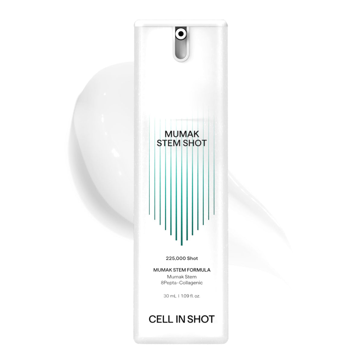 CELL IN SHOT Mumak serum bottle with pump for easy application and quick absorption