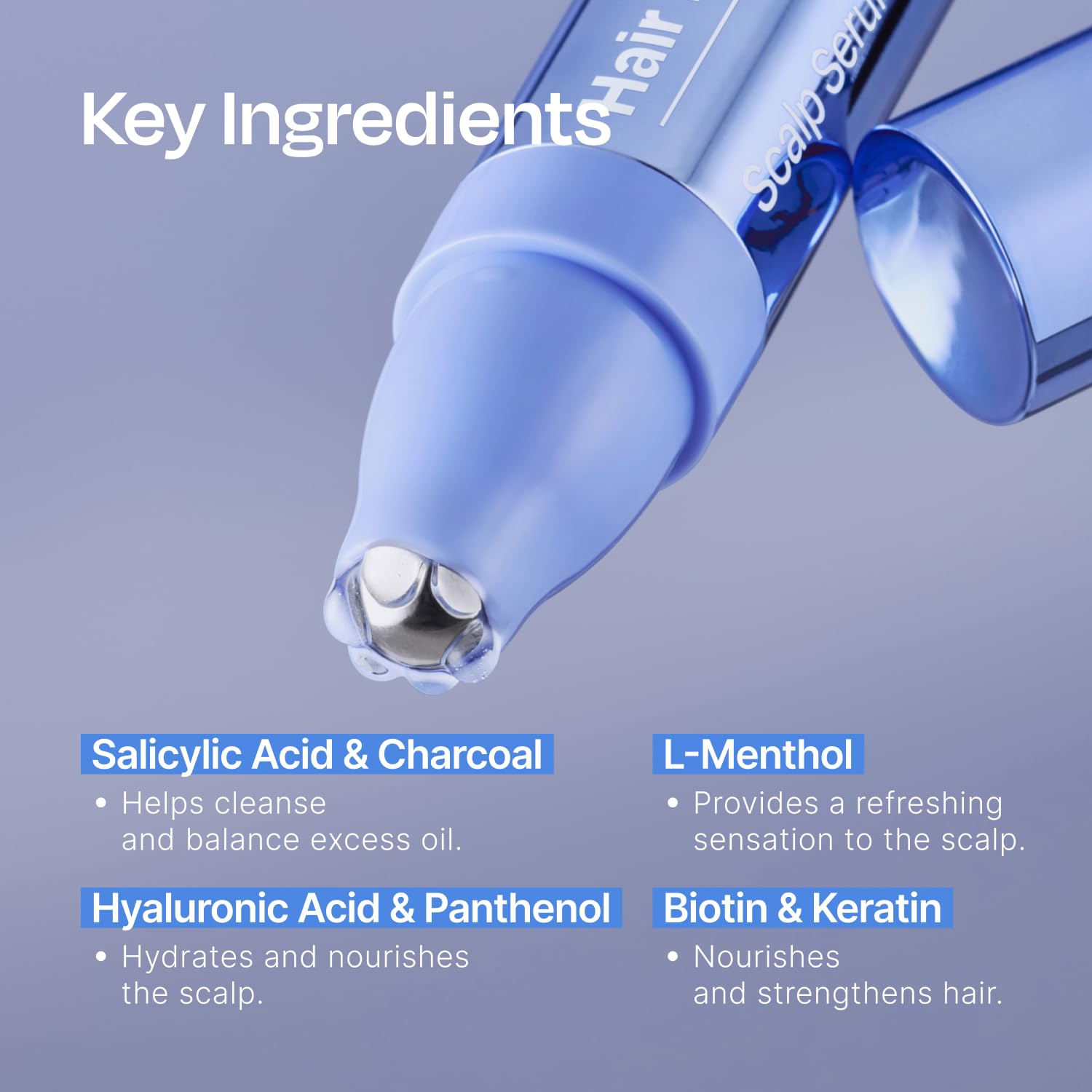 Celladix Rosemary and Biotin ingredients highlight nourishing the scalp.
