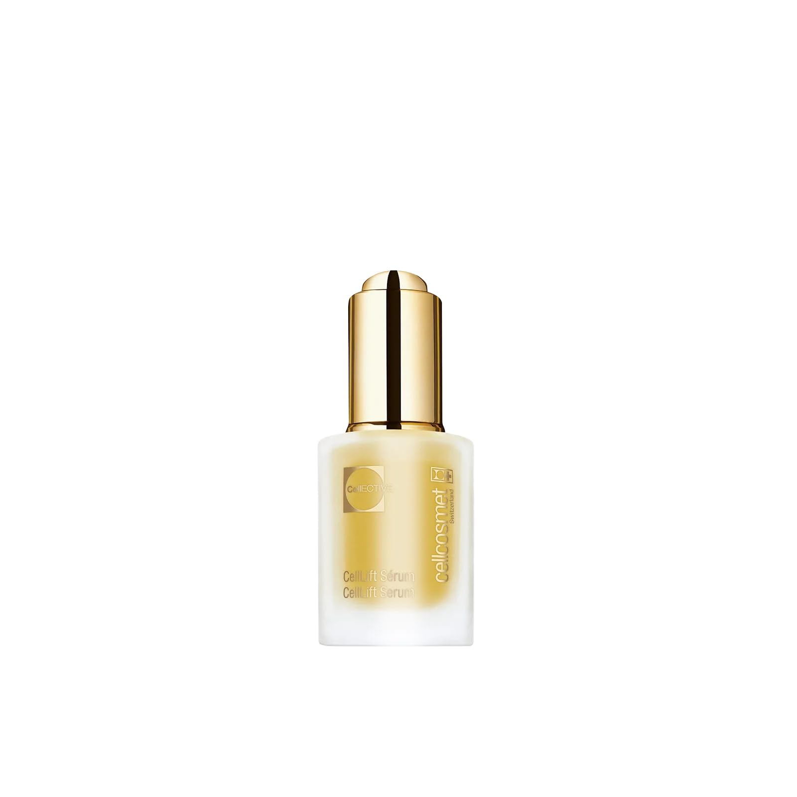 Cellcosmet CellLift Serum bottle highlighting firming and hydrating benefits.