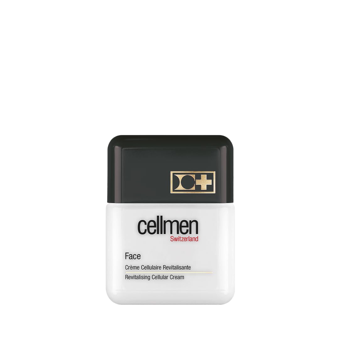 Close-up of Cellcosmet Cellmen face cream close-up showing hydration texture.