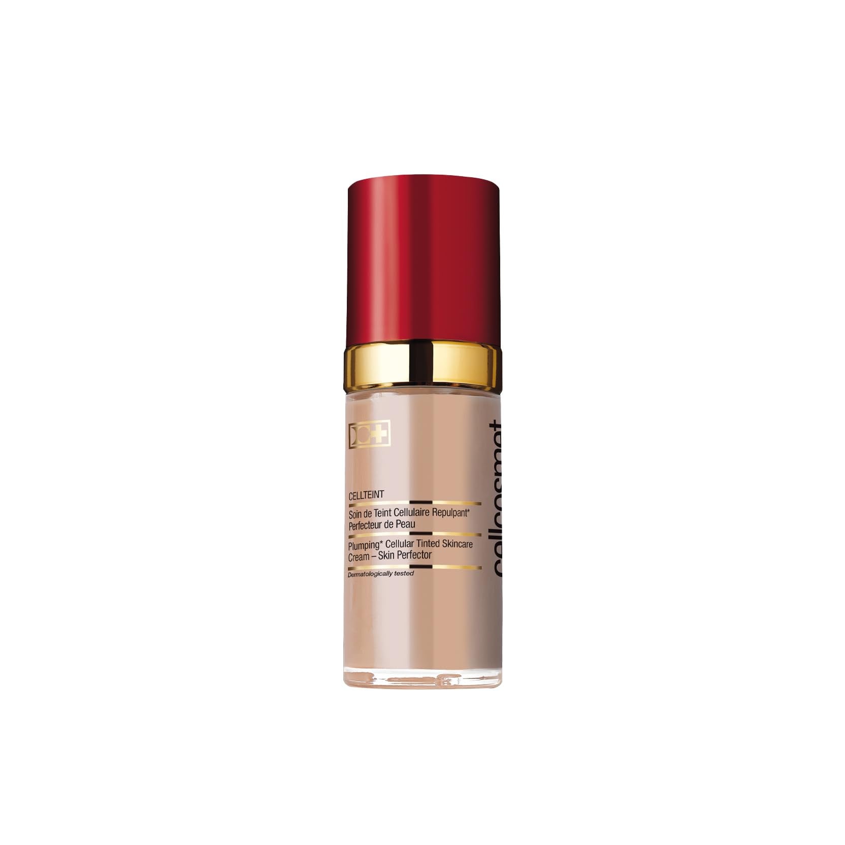 Cellcosmet CellTeint Porcelain bottle with a sheer tint and hydrating glow.
