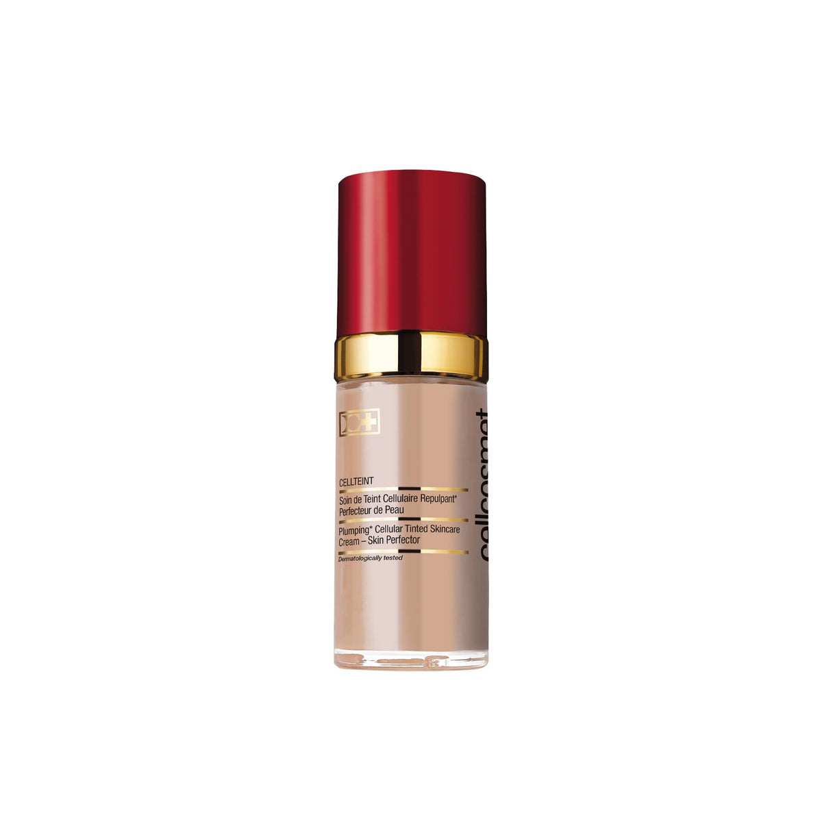 Cellcosmet CellTeint Porcelain bottle with sheer tint and hydrating feel.