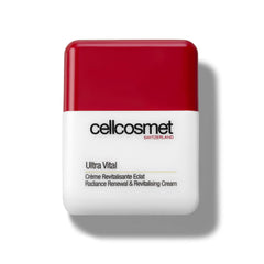 Cellcosmet Ultra Vital bottle front for hydration and radiance