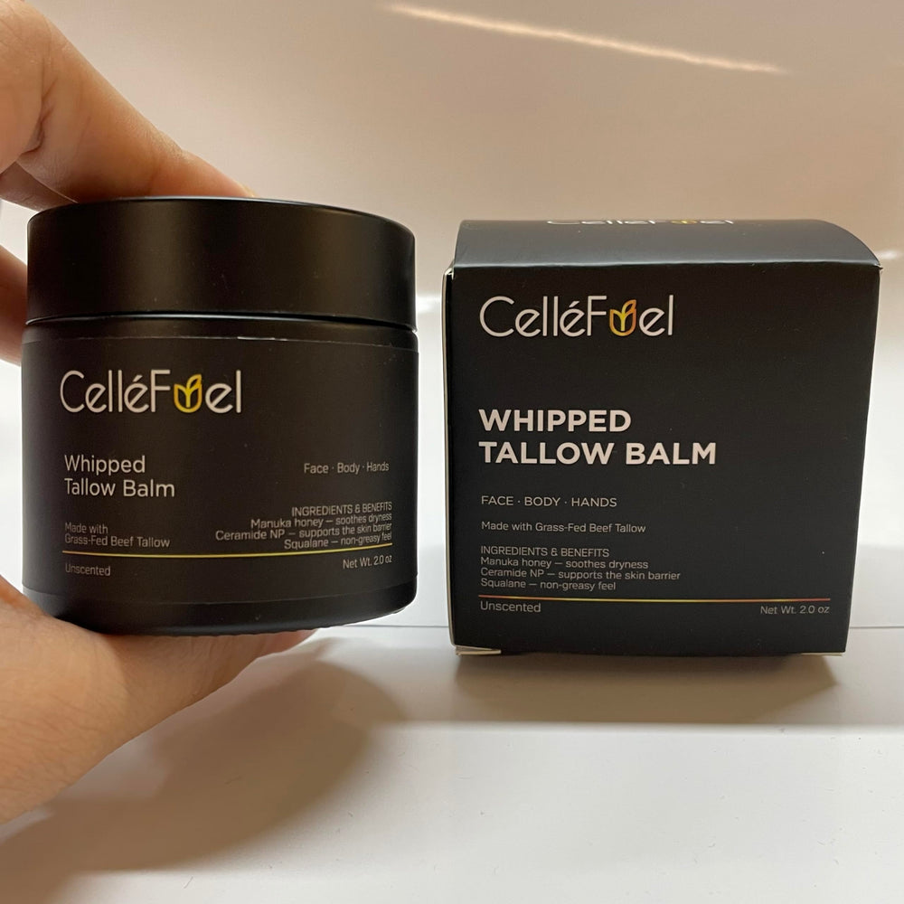CelleFuel whipped texture melts between fingers for smooth application