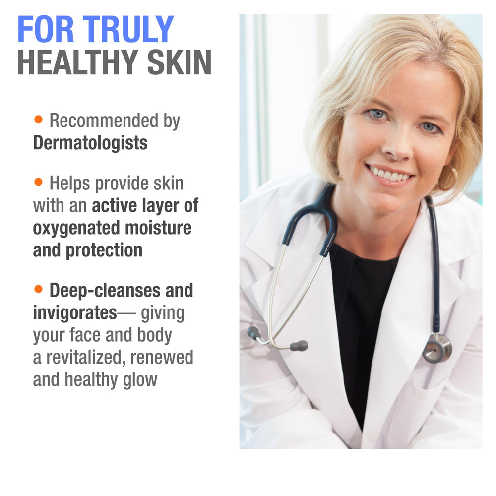 Cellfood Oxygen Gel eye-area application demonstrates refreshed appearance and potential smoothing.