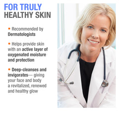 Cellfood Oxygen Gel eye-area application demonstrates refreshed appearance and potential smoothing.