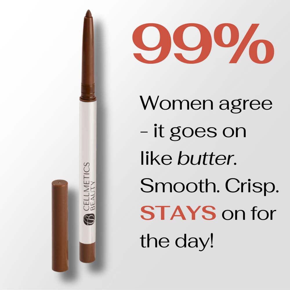 CELLMETICS BEAUTY retractable eyeliner pencil tip for precise lines.
