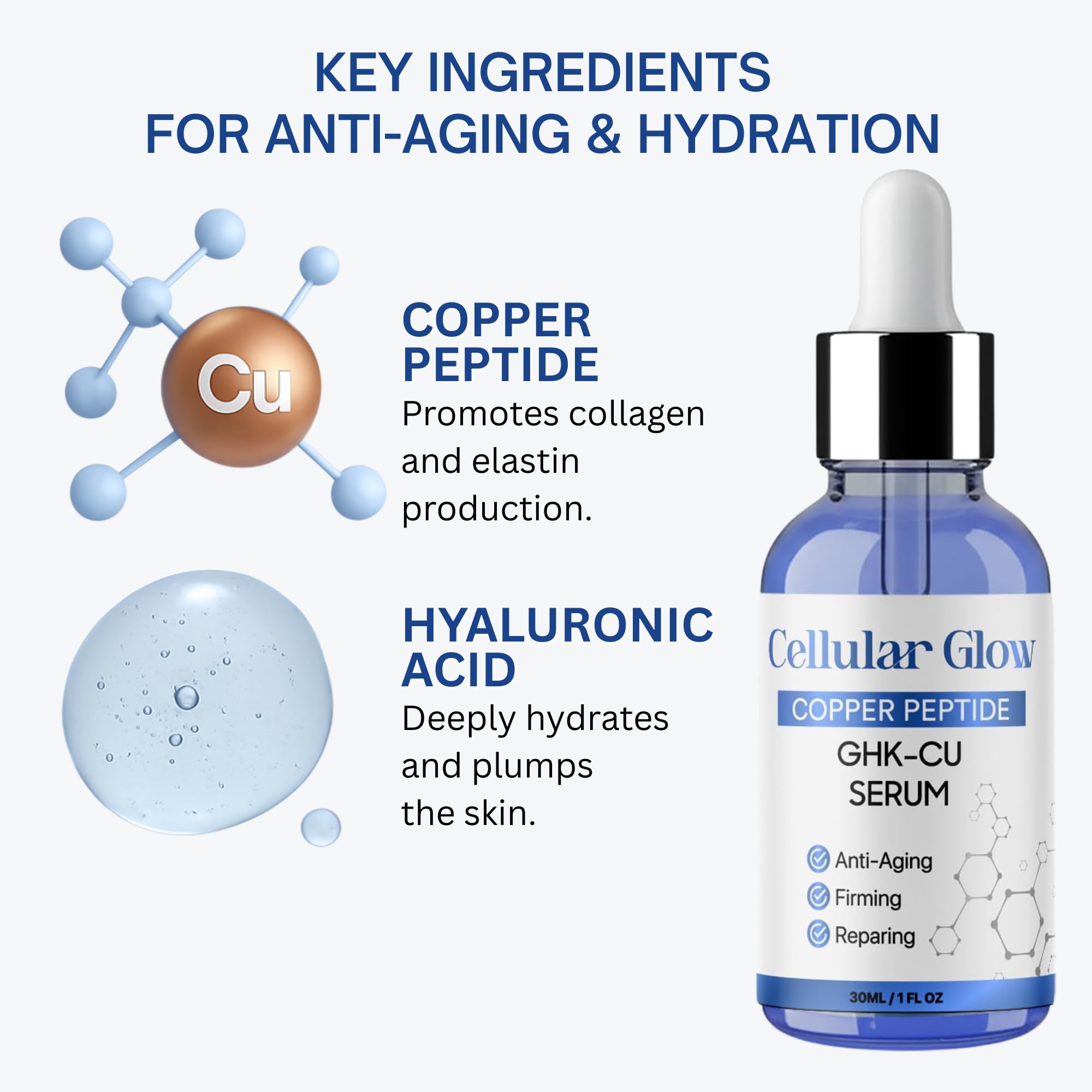 Cellular Glow application shot demonstrates an easy daily routine for firmer skin.