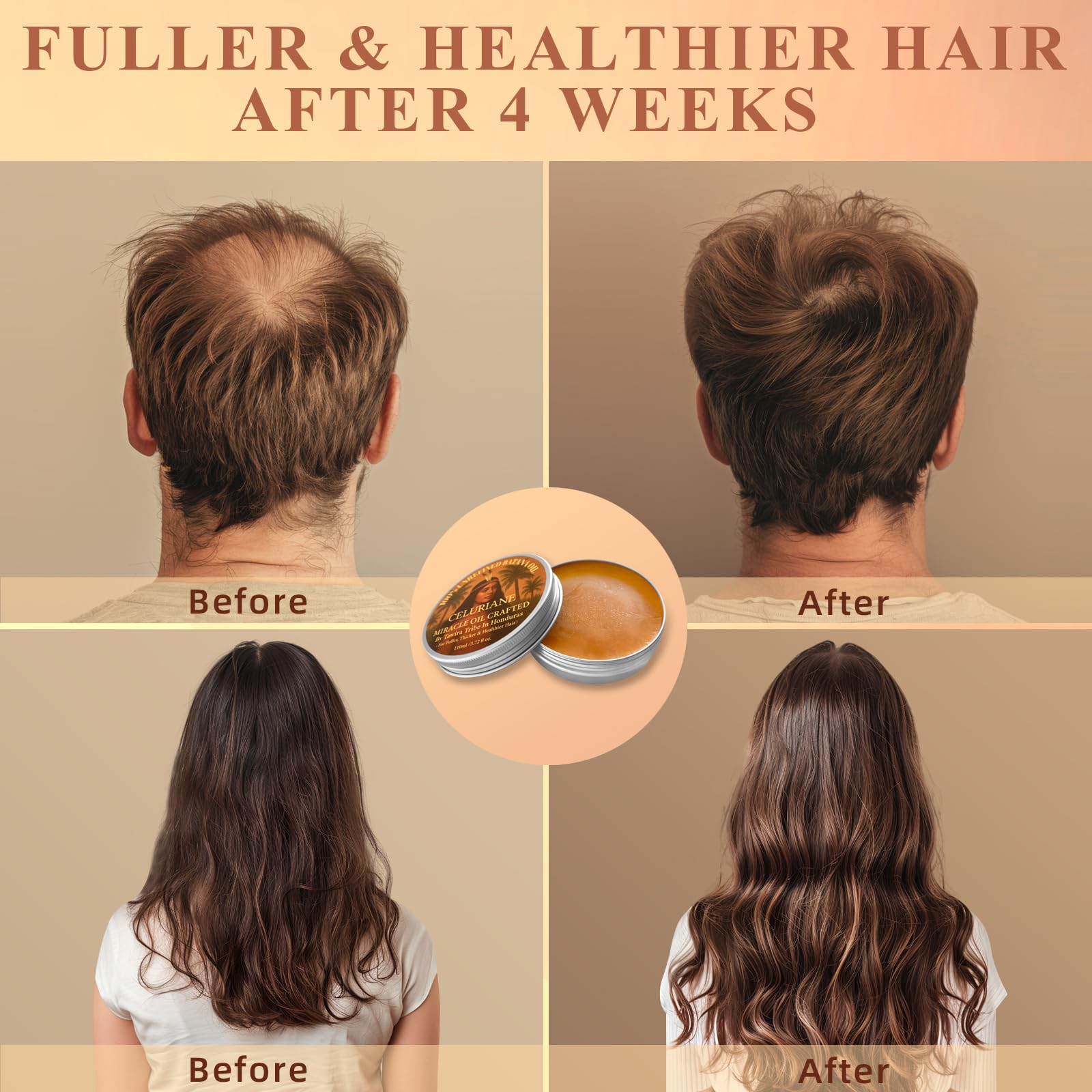 Celuriane Batana Oil application on hair demonstrates scalp nourishment