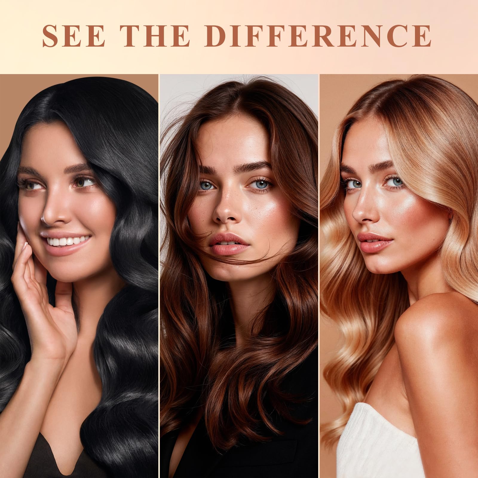 Celuriane Batana Oil before-after hair shows subtle fullness