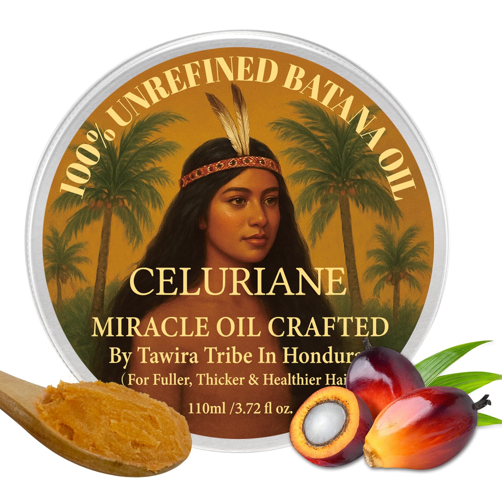 Celuriane Batana Oil bottle pour for easy pre-wash treatment