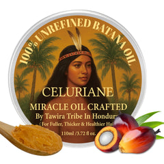 Celuriane Batana Oil bottle pour for easy pre-wash treatment