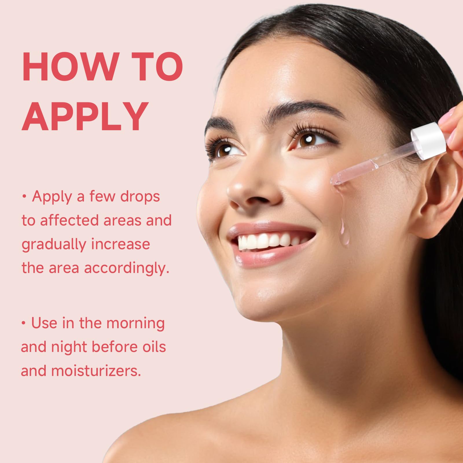 Ingredients label highlights niacinamide and tranexamic acid formula.