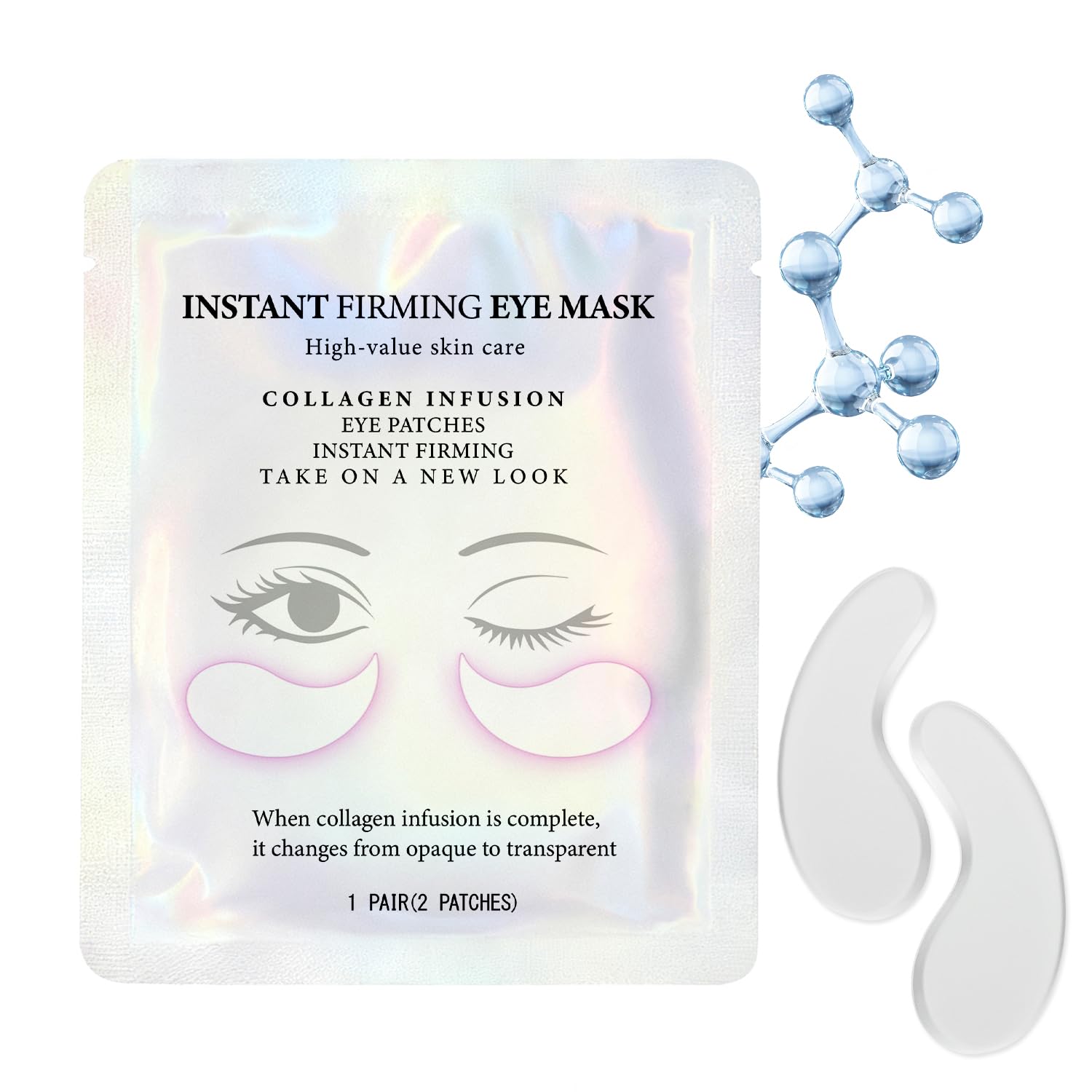 CEMSAZORL Instant Firm Under Eye Patches packaging shown for travel use and convenience