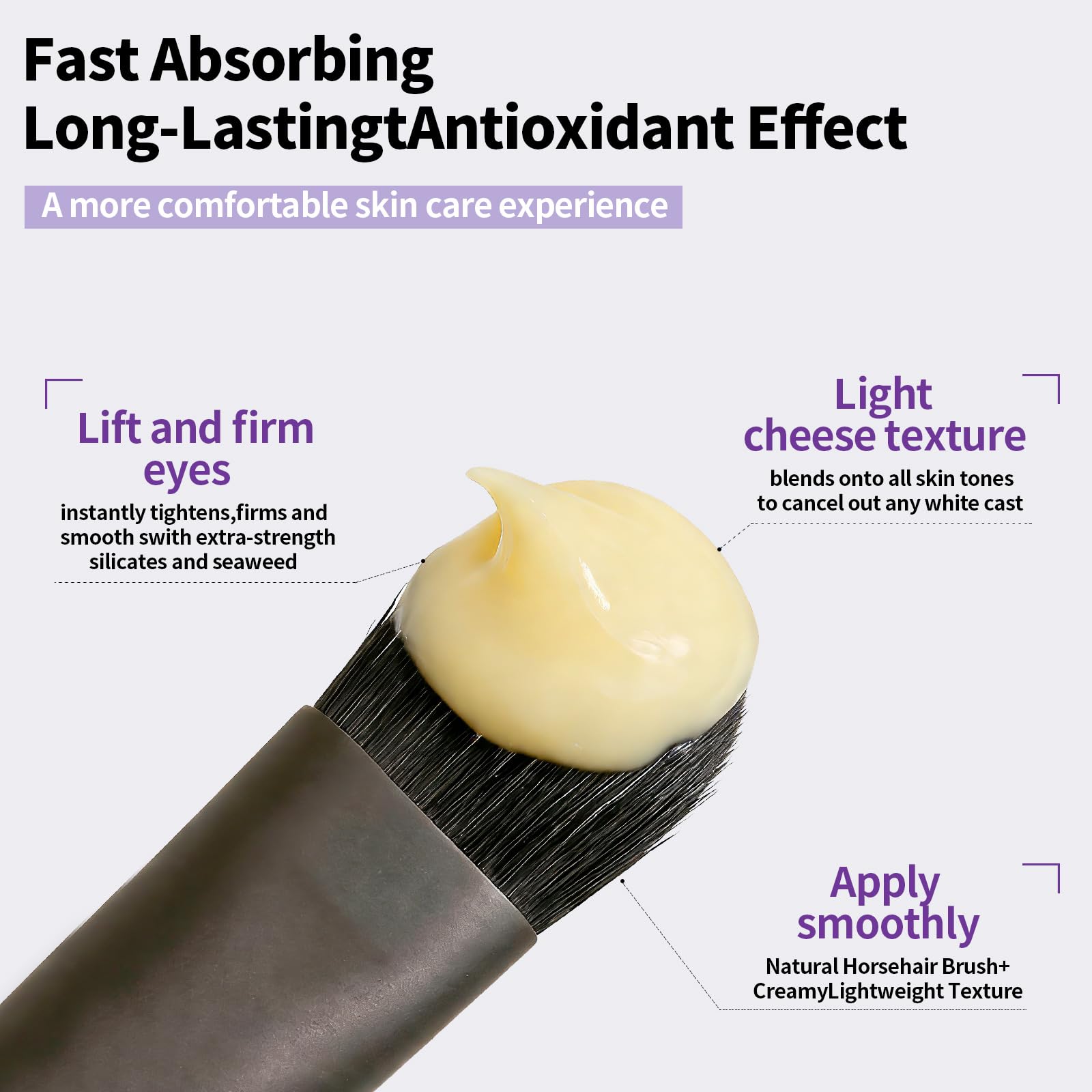 Ceniaioe Perfection Eye Tightener brush 1 illustrating hygienic application.