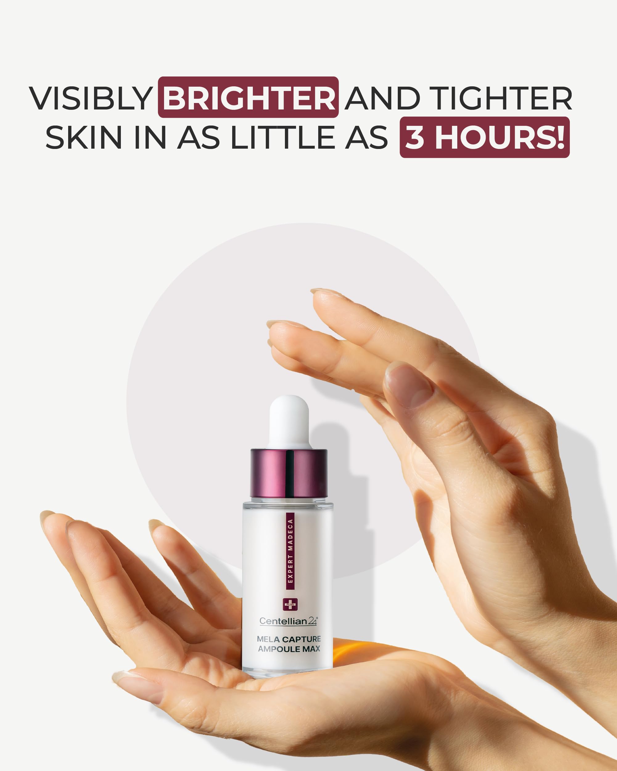 Cheek-area application of CENTELLIAN 24 Expert Ampoule for targeted care
