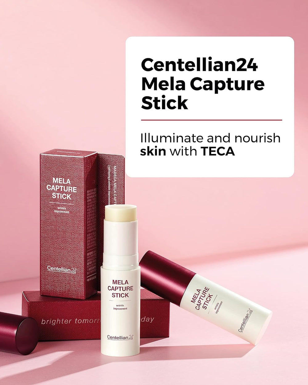CENTELLIAN 24 Madeca Capture Stick being applied on the skin for quick hydration and ease