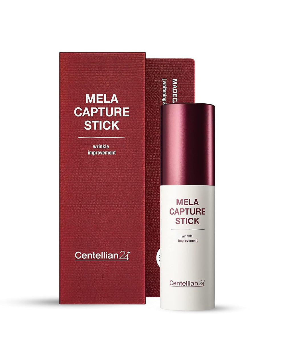 CENTELLIAN 24 Madeca Capture Stick package close-up showcases travel friendly skincare on the go