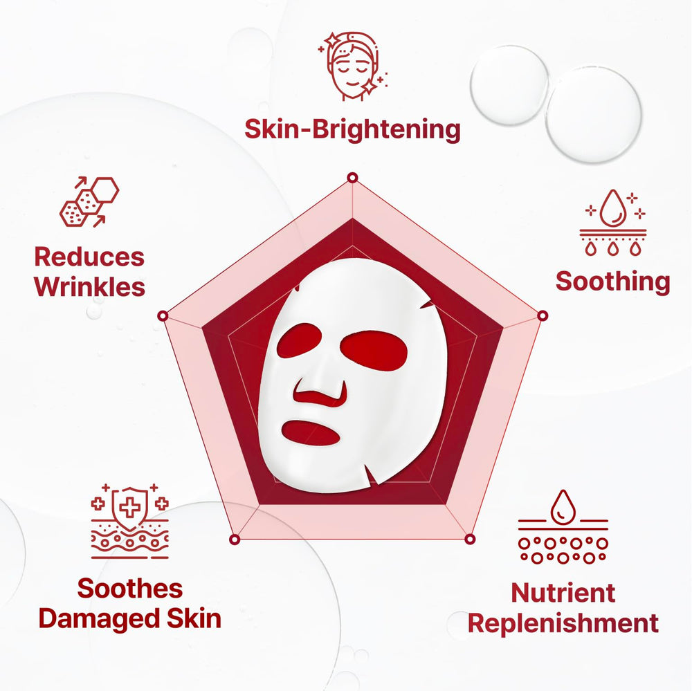 Centellian 24 Madeca Derma Mask 100% cotton sheets provide gentle contact and high absorption