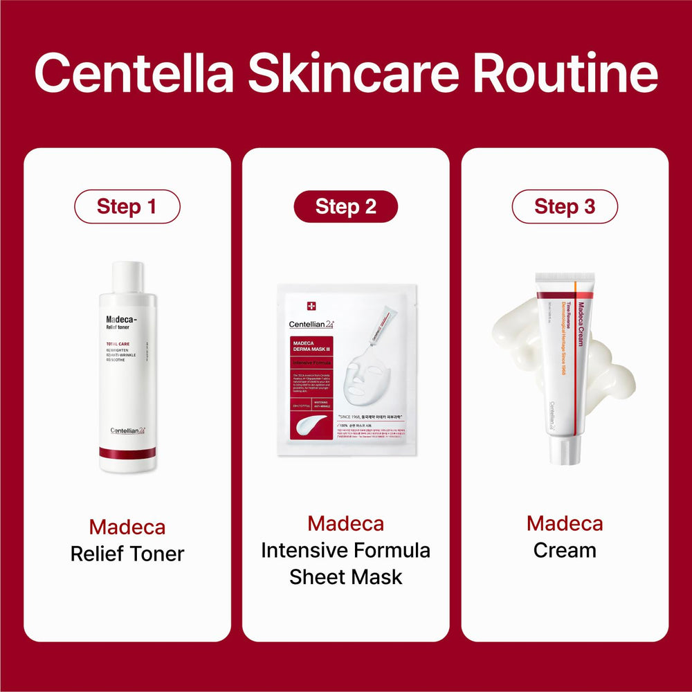 Centellian 24 Madeca Derma Mask ingredients TECA & EGF highlighted for nourishing hydration