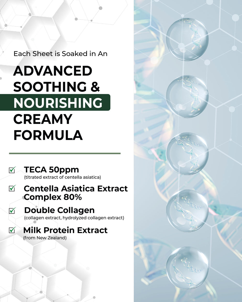 CENTELLIAN 24 Madeca Mask features collagen and milk protein for firmer look