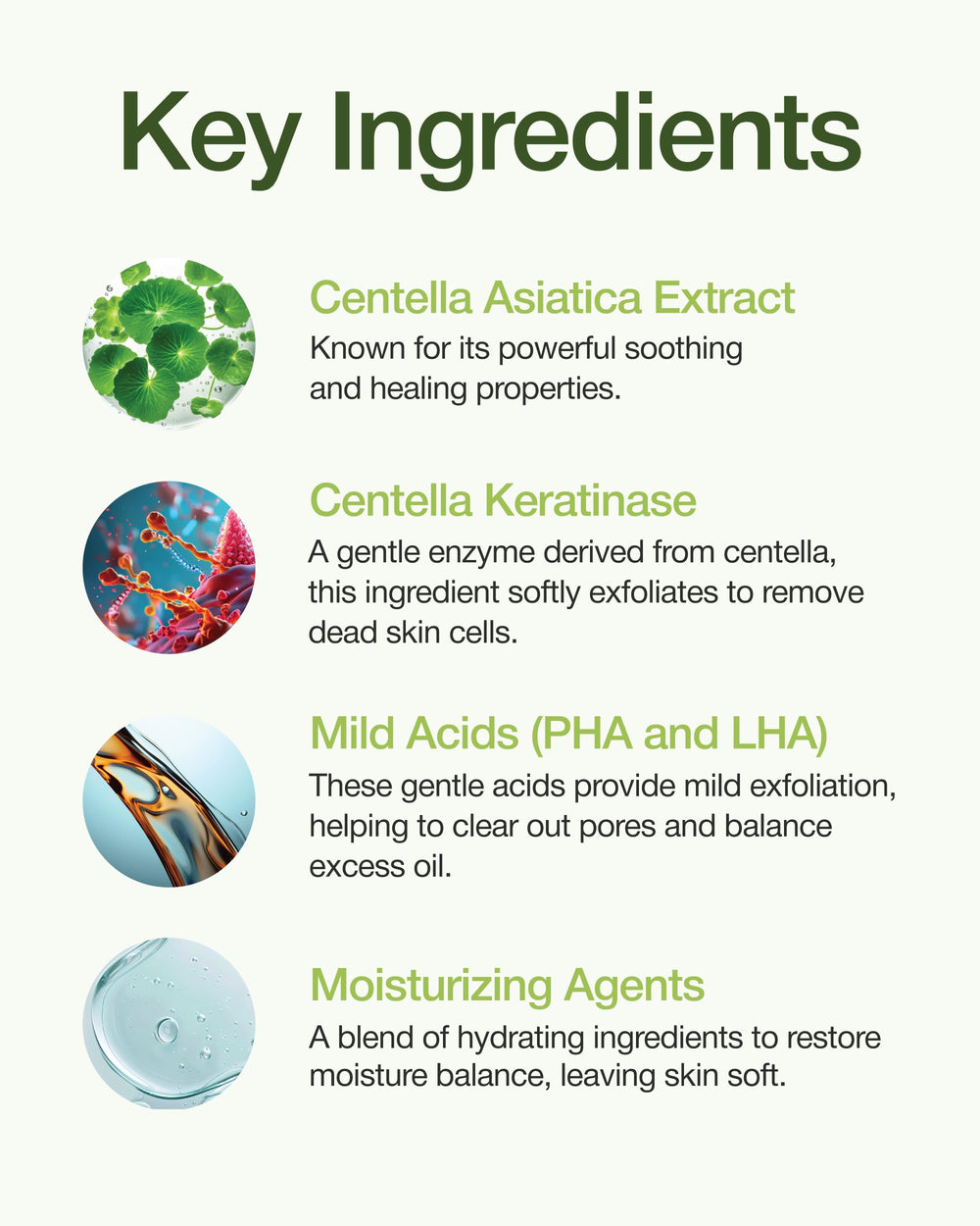 CENTELLIAN 24 Madeca Real Green Pore Pad centella asiatica ingredient emphasis for sensitive skin.