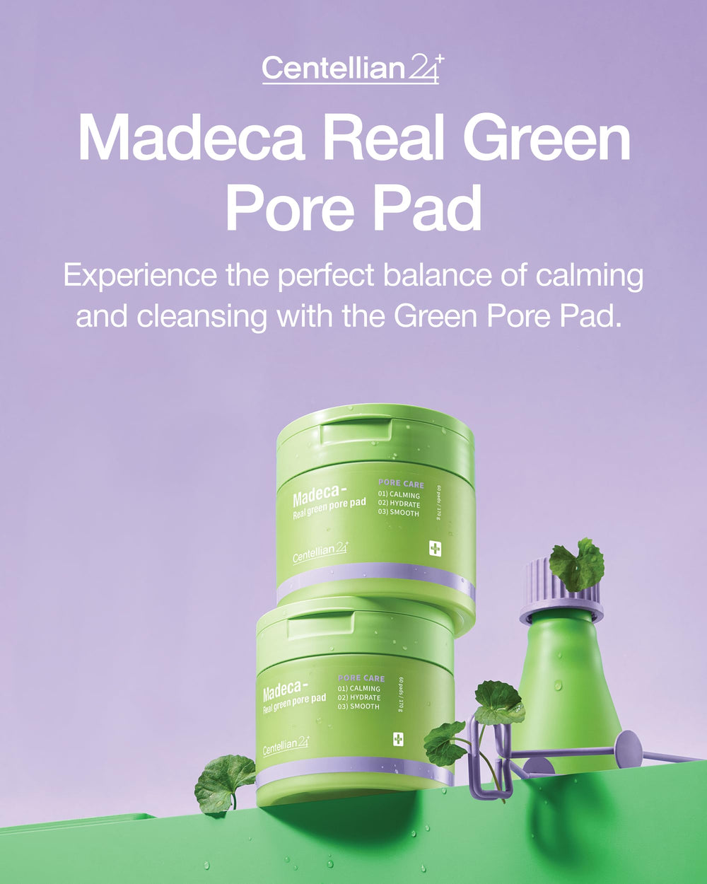 CENTELLIAN 24 Madeca Real Green Pore Pad exfoliating side boosts gentle skin refreshment.