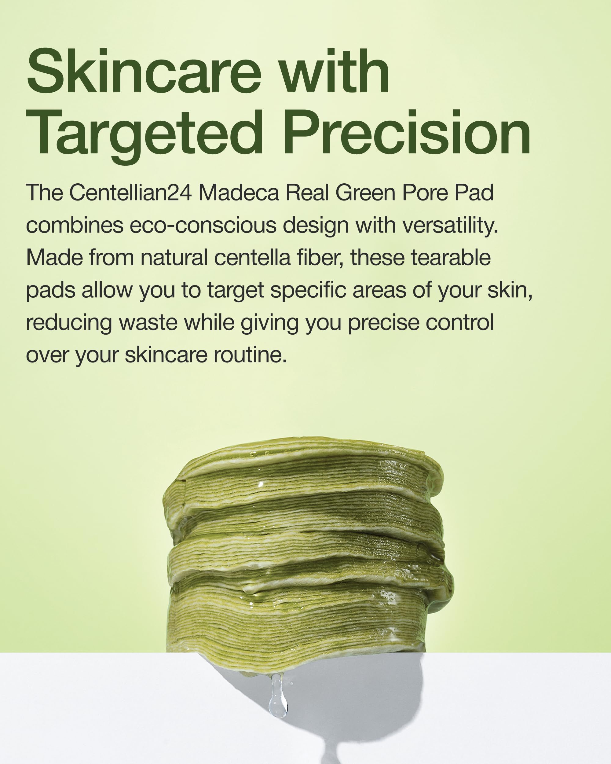 CENTELLIAN 24 Madeca Real Green Pore Pad includes PHA and LHA for mild exfoliation.