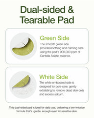 CENTELLIAN 24 Madeca Real Green Pore Pad soothing side calms after cleansing.