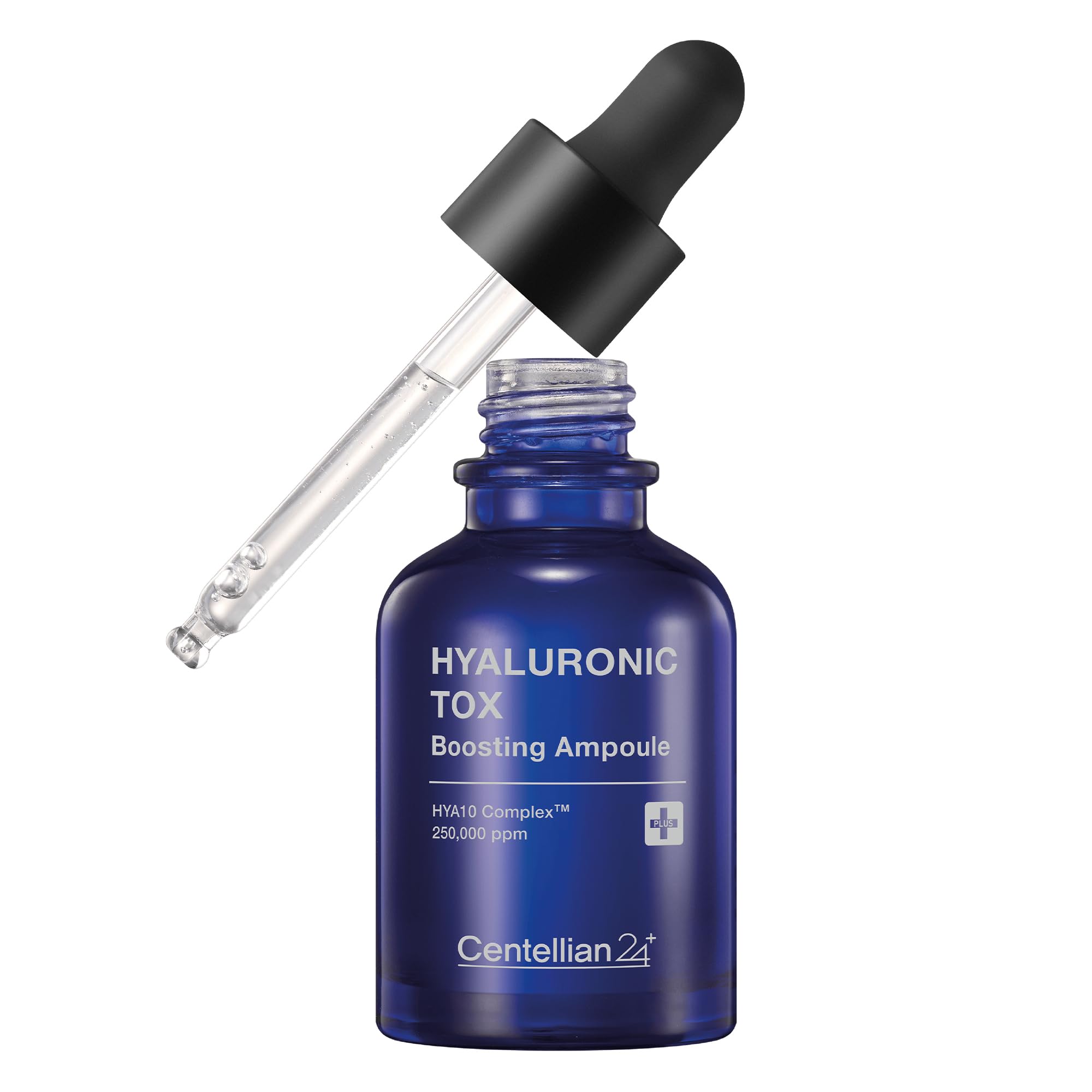 Centellian 24 Hyaluronic Tox Ampoule bottle closeup showing rich hydration potential