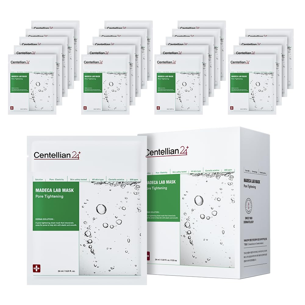 Centellian 24 Lab Mask pore-tightening for smoother skin texture.