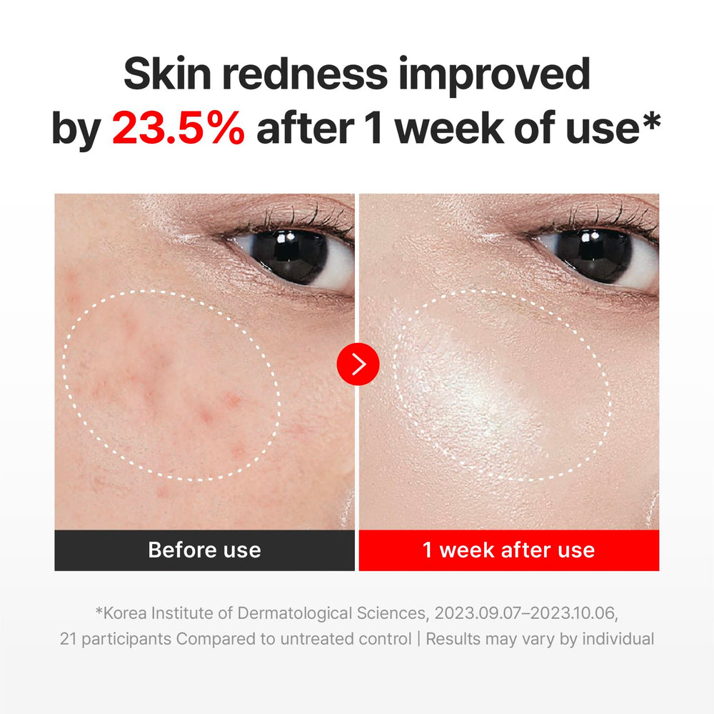 Centellian 24 Madeca Cream Time Reverse application swatch for pea-sized use