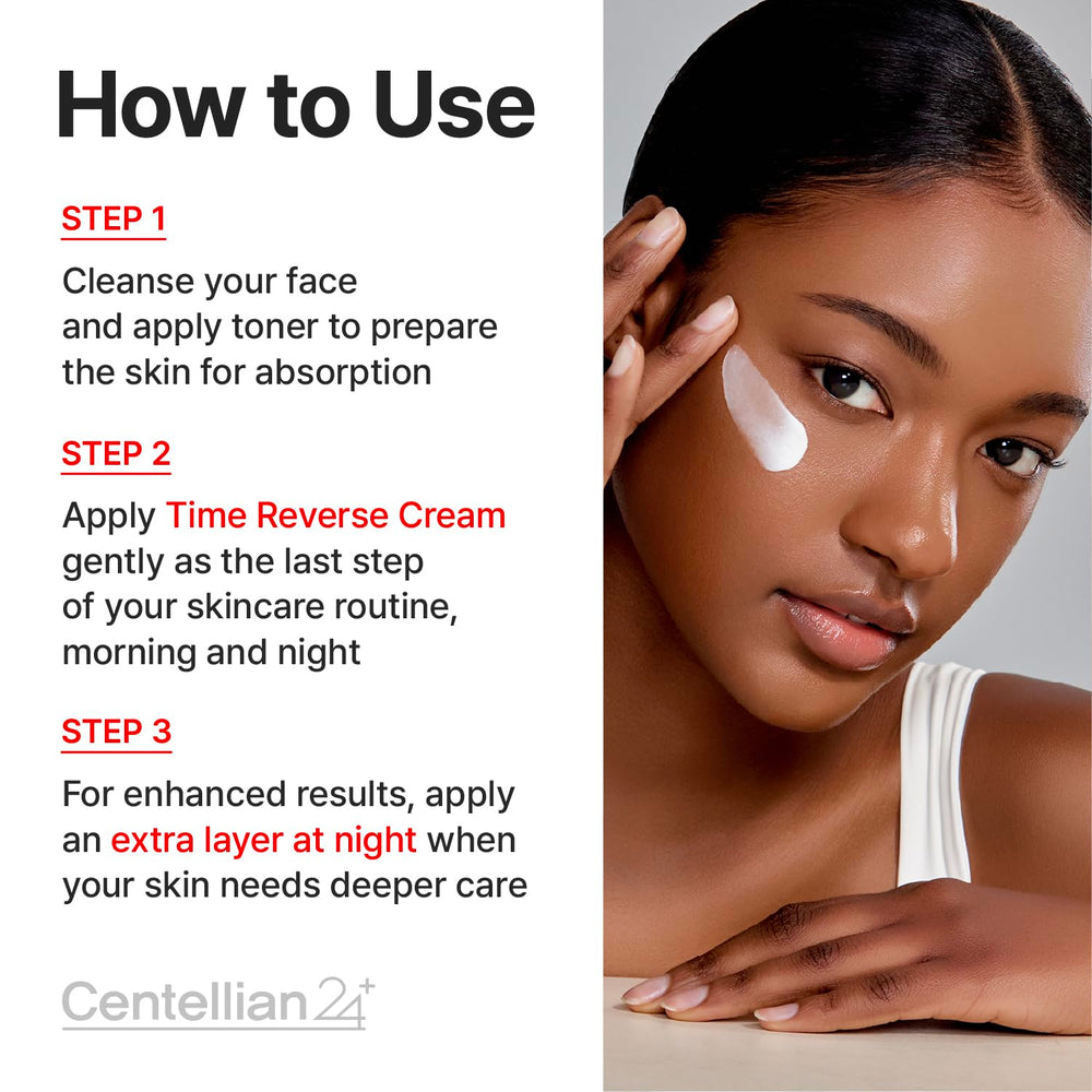 Centellian 24 Madeca Cream Time Reverse branding image conveys premium derma care